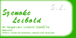 szemoke leibold business card